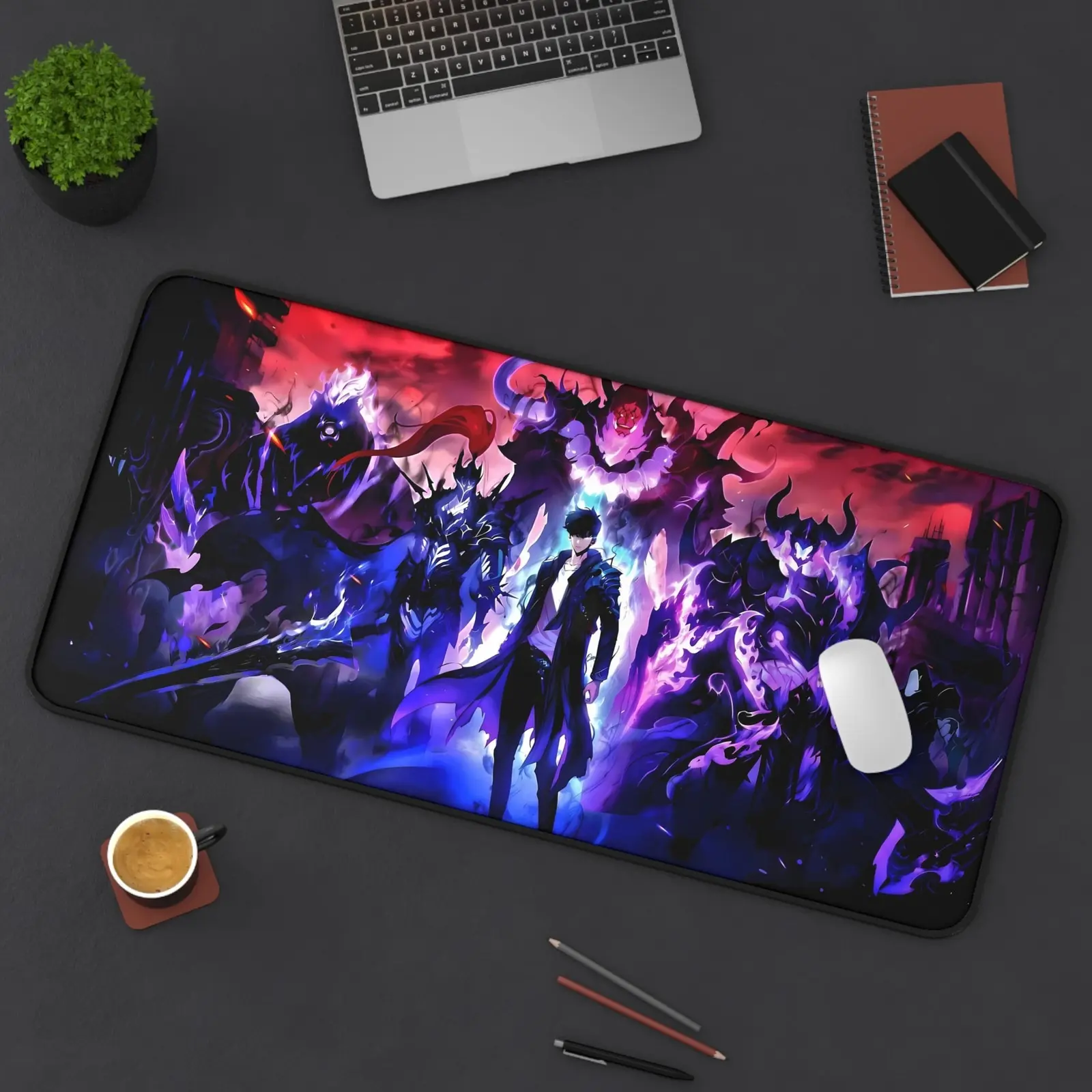 [SALE UP TO 45%] Anime Desk Mat, Solo Leveling Gaming Pad for Computer Desk, Large Mouse Pad