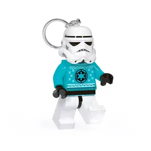 LEGO Star Wars Large 3 Inch Tall Figure Key Light - Stormtrooper Ugly Sweater (KE174H),  Bag Charm, Backpack Accessory, 3 inch tall figure