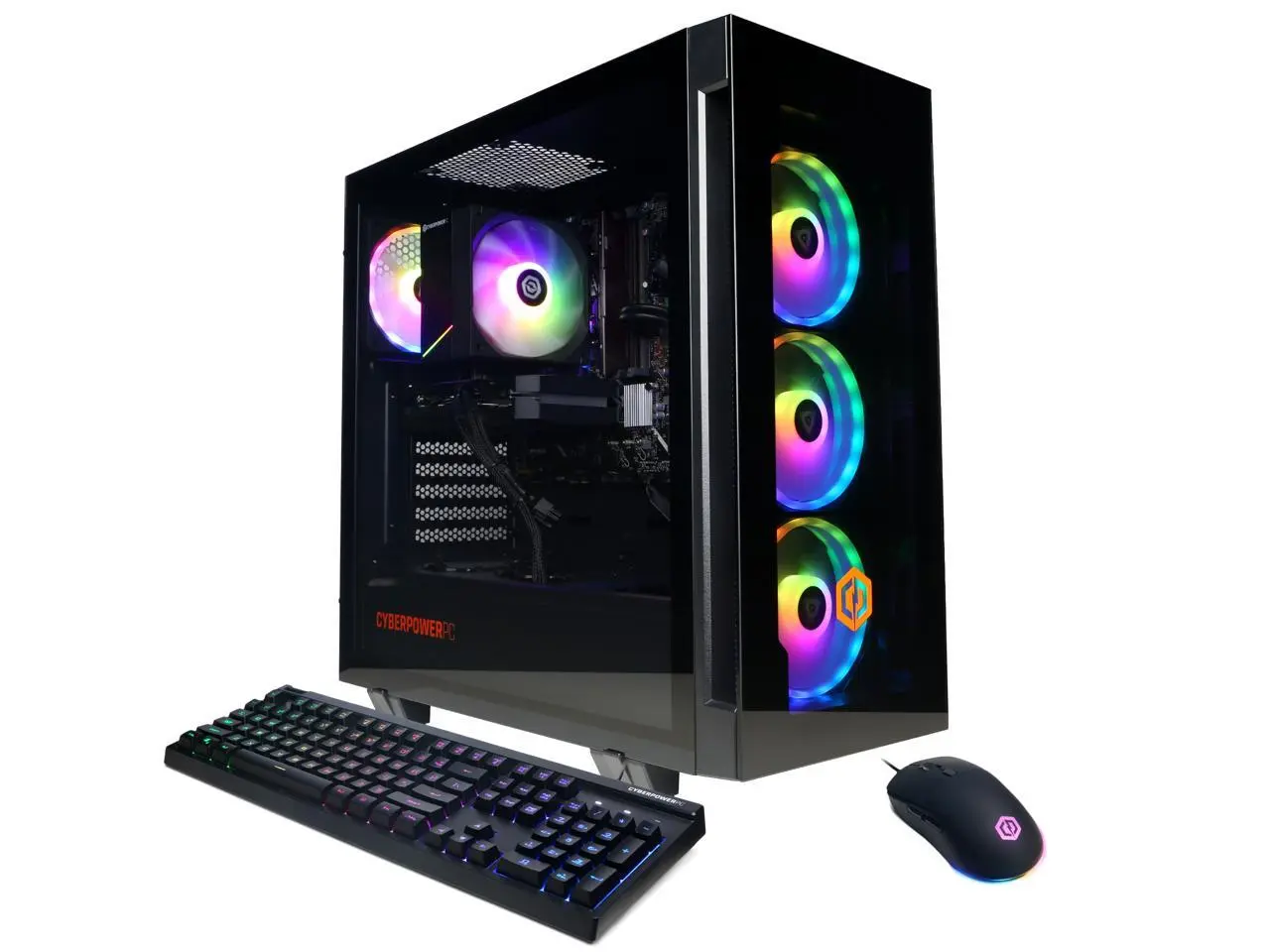 CyberPowerPC Gamer Master GM70939 - AMD Ryzen 5 5500 3.6GHz, 16GB DDR4, NVIDIA RTX 3050 6GB, 1TB PCIe 4.0 NVMe SSD & Windows 11 Home