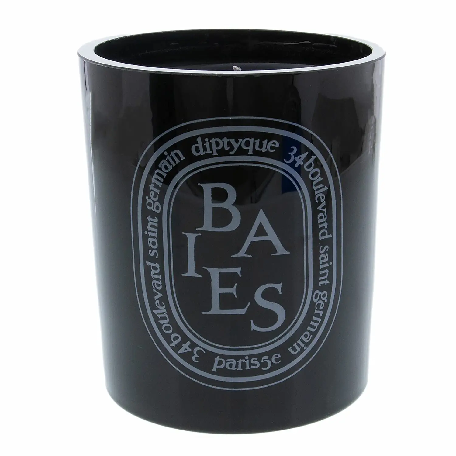 [Pack 2] Diptyque Black Baies Floral Scented Candle 10.2oz Luxury Black Glass, Elegant Flower Aroma, 75 Hour Burn, Perfect for Home Decoration