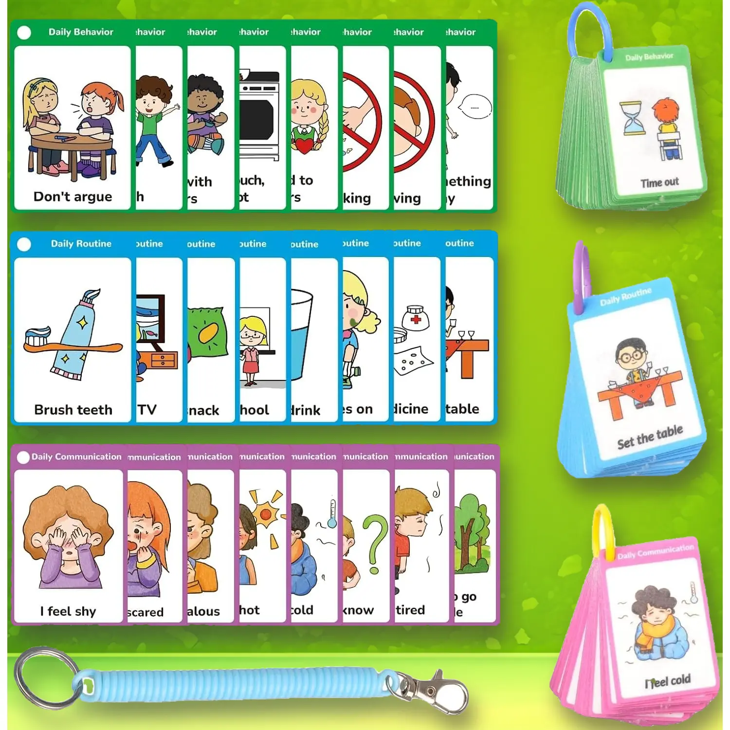 120 PCS Autism Visual Communication Flash Cards for Speech Delay, Non-Verbal Kids & Special Needs Individuals (Feelings & Emotions Support), Flashcards, Visual Aid, Emotion Guide, Non Verbal Kids & Adults