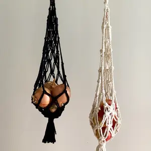 Macrame Fruit Hanger | Storage Hanger | Black Fruit Hanger | White Fruit Hanger | Macrame Bag