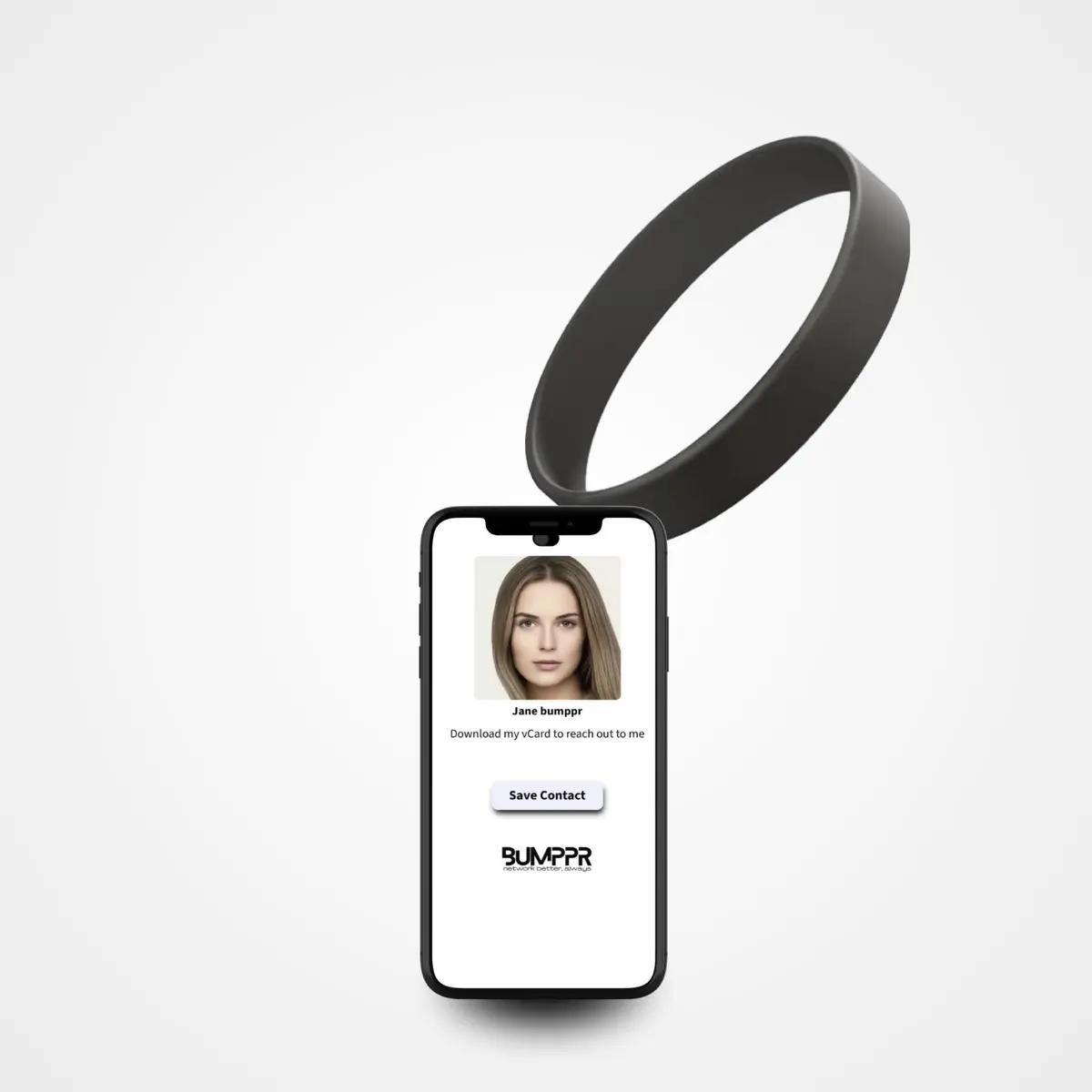 Bumppr Digital Business Card Silicone Band - NFC Smart Band