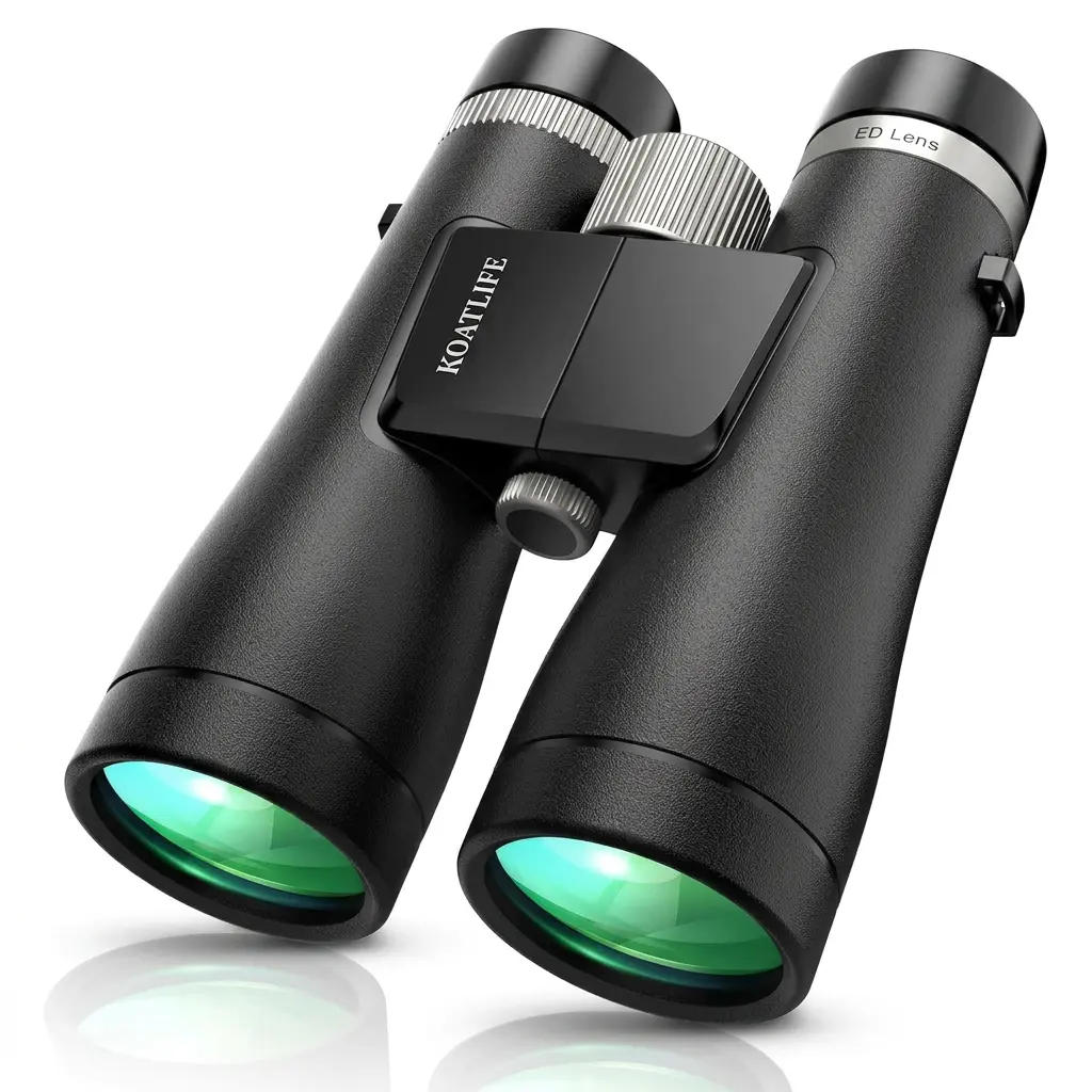 KOATLIFE 12x50 ED Binoculars for Adults High Powered HD Professional Waterproof Optics BAK4 Prism FMC Lens Bird Watching Binoculars for Cruise Ship Travel Hunting Birding Concerts Stargazing Long Range