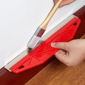 12 Inch Metal Plastic Paint Protection Board, Ergonomic Handle Design, Wall Painting Tool, Precision Trimming & Edge Handling, Drywall