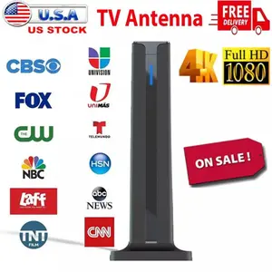 TV Antenna Digital HD Antena Indoor HDTV 1080P 4K Long Range Adapter Cable Magnetic Portable Amplifier Cord Local Metal Plug Usb