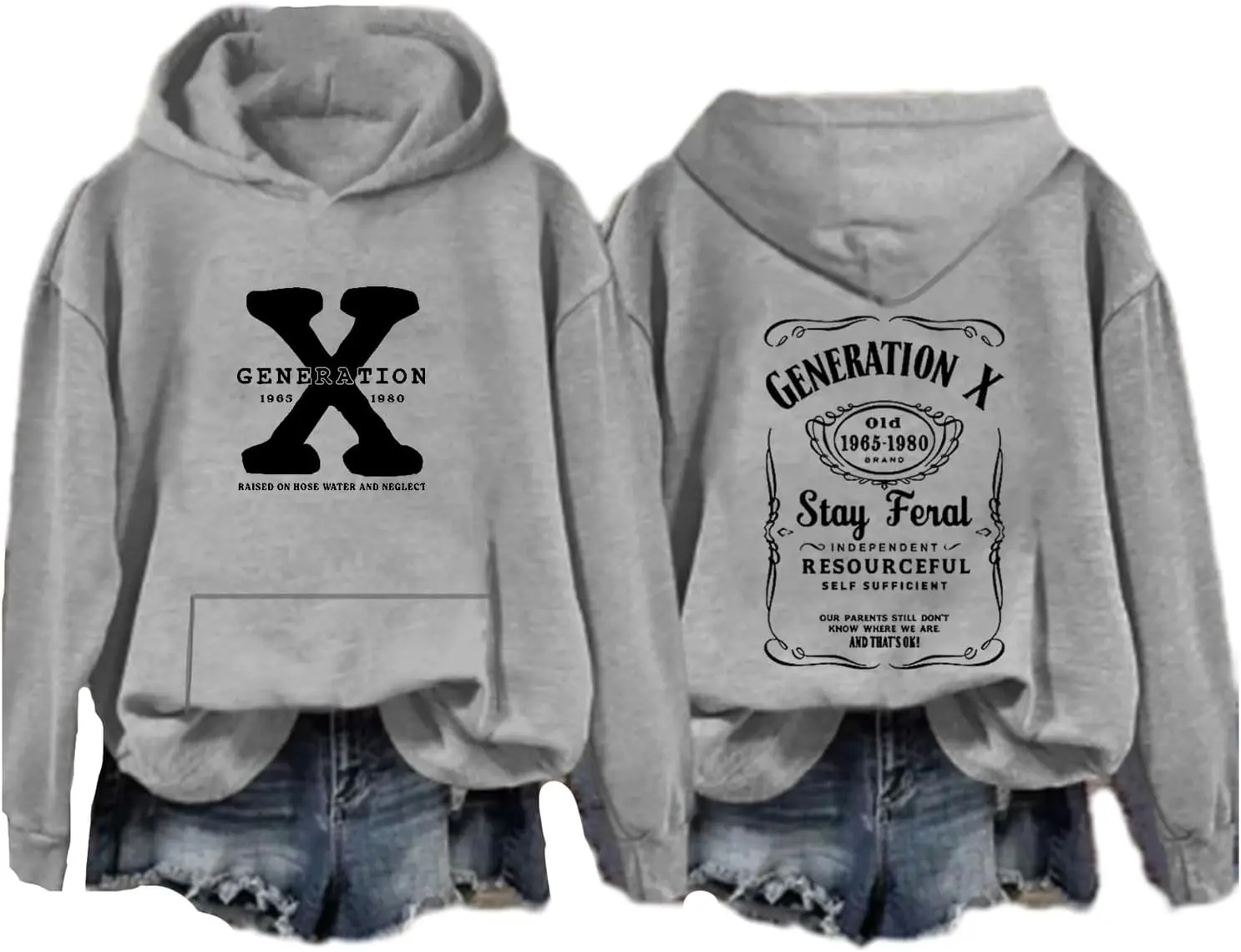 Gen X Stay Feral Hoodie, Gen X Hoodie, Generation X Stay Feral Hoodie, Gen X Hoodies Unisex Street Style