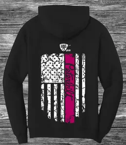 Peterbilt Pink Flag Hoodie for Men - Casual Cotton Pullover - Menswear