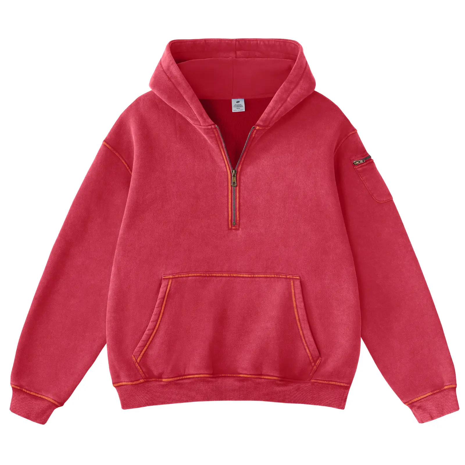FAIABLE Unisex Hoodies Fleece Fall Fashion Outfits Half Zip Sweatshirts Winter Jackets Oversized Pullover Tops Clothes