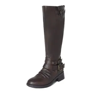 DREAM PAIRS Women's Knee High Riding Boots Wide Calf