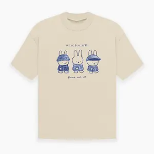 Wave To Earth Miffy Shirt New T shirt Vintage All Sizes Casual Crewneck Shortsleeve Menswear T-Shirt