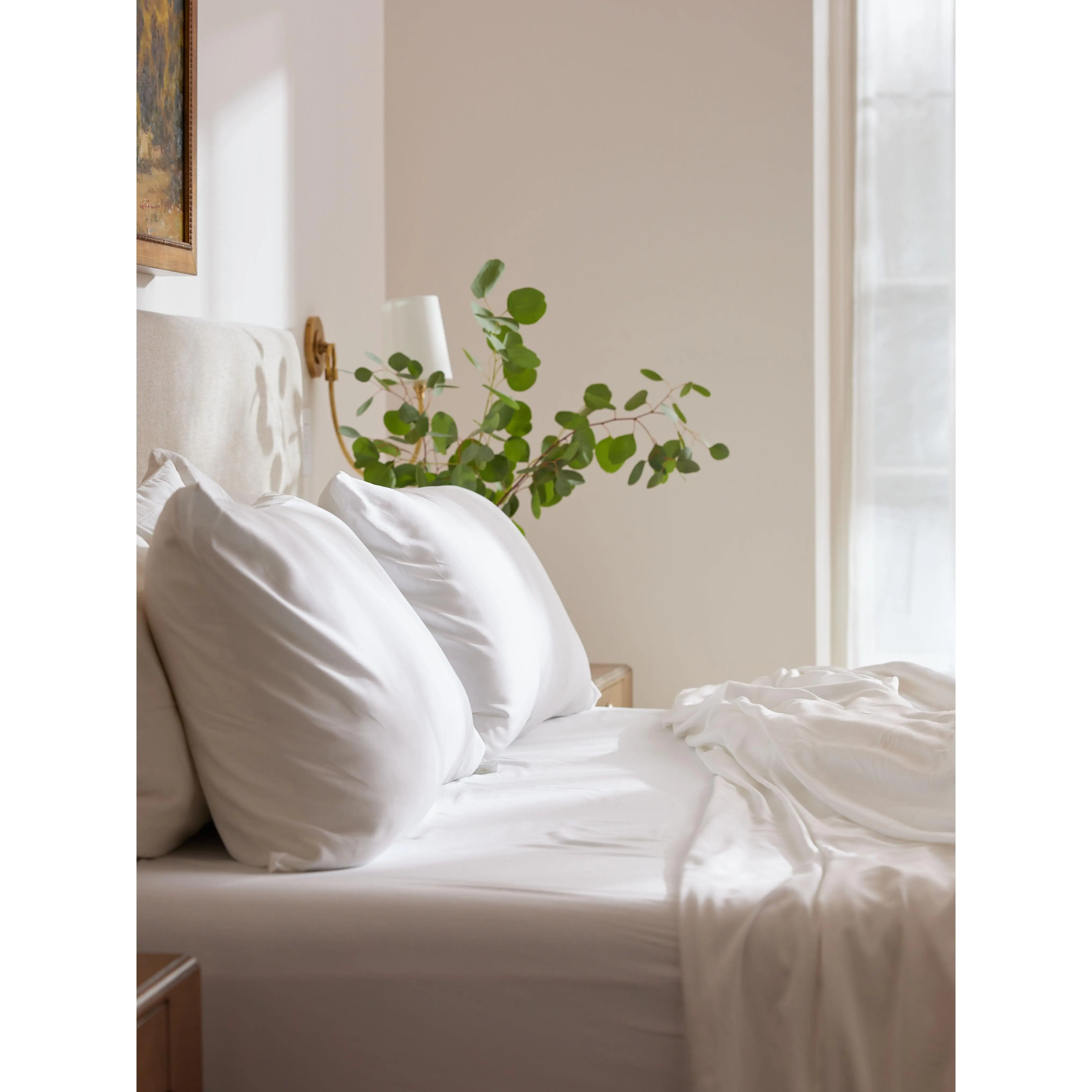 Cozy Earth Bamboo Fitted Sheet | Cooling Bamboo Viscose Fitted Sheet with Deep Pocket Fit & Sateen Weave