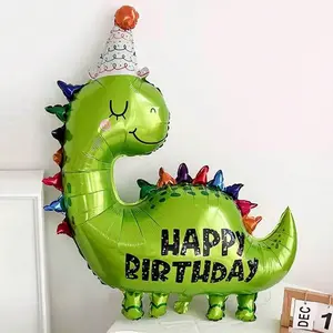 Dinosaur Aluminum Foil Balloon, Cute Cartoon Decoration, Festive Fun Party Decor, Dinosaur Park, Animal Theme, Birthday, Wedding, Graduation, Happy Birthday, Graduation Decorations, Graduation Balloons