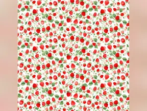 Berry Sweet | Viney Strawberries White by Heatherlee Chan for Clothworks | Y4357-1