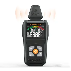 POROMETISTO-ET01Pro EMF Meter, 5-in-1 Multifunctional Electromagnetic Radiation Tester, High-Frequency RF Measurement 30MHz-8GHz, 3-Axis Magnetic/Electric Field Detection with Ambient Temperature & Humidity Monitor, Home Radiation Testing Tool Detector