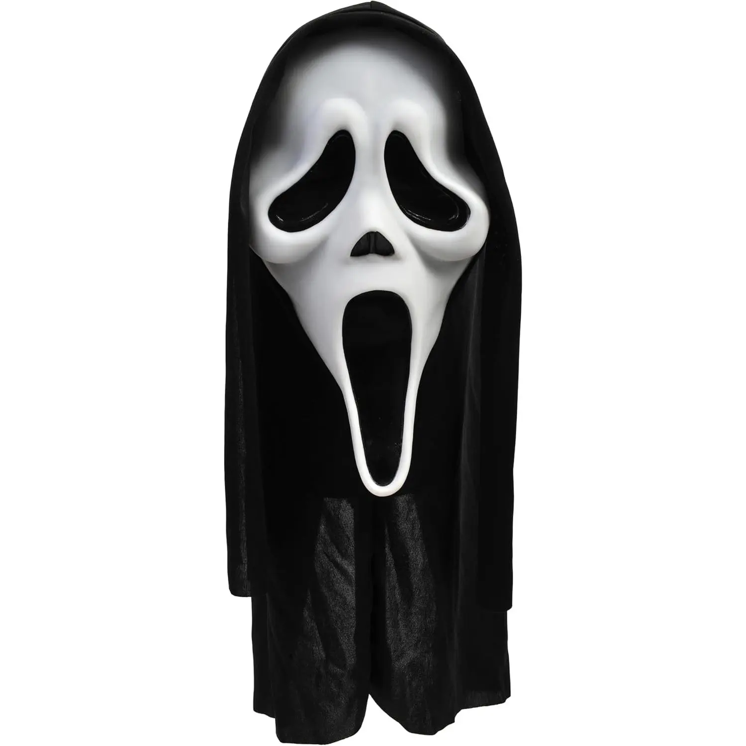 Adult Ghost Face Mask - Lightweight Scary Scream Slasher Gothic Halloween Party Horror Movie Killer Cosplay Prop, Creepy Festive Supply & Costume Accessory for Bravest Souls