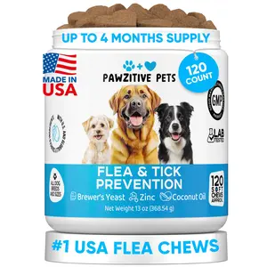 Flea and Tick Prevention for Dogs – 120 Soft Chews