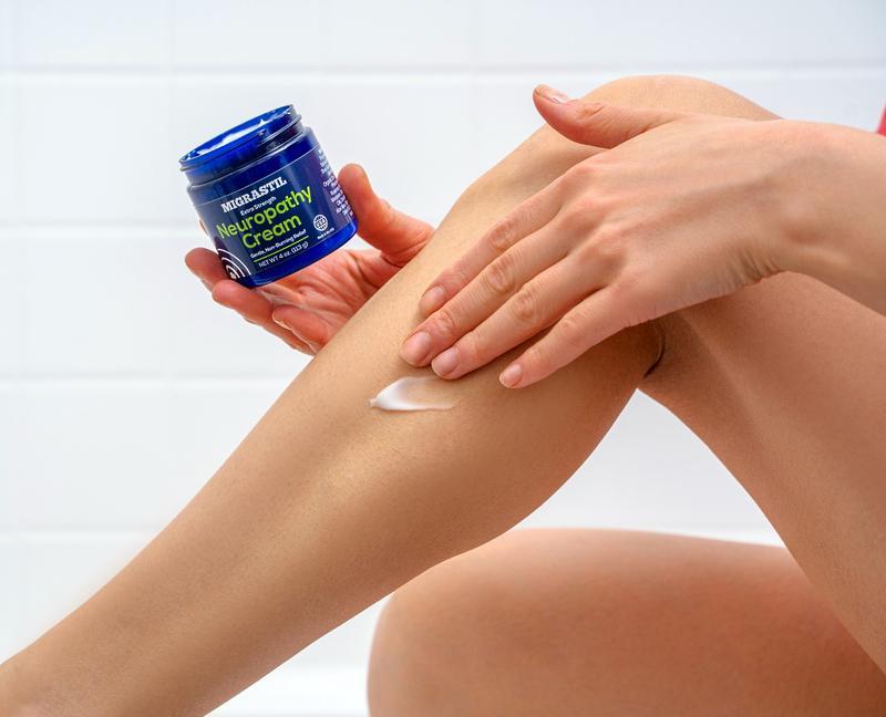 Migrastil Neuropathy Cream - Soothing Cream for Feet, Legs, Hands, Etc. Aloe Shea Butter Gentle Clove Moisturizing Body Care Daily