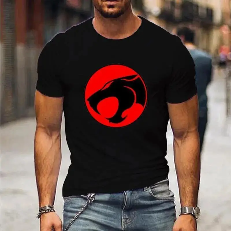 New Thundercats Cartoon Anime T-Shirt, Unisex Fashion Streetwear Oversized Harajuku Top