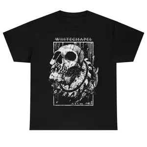 Whitechapel Graphic Tee – Heavy Metal Aesthetic Shirt for Music Fans tm16101