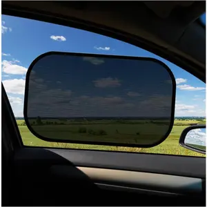 4PCS Car Window Shades, 20"×12"Side Window Screens Sun Shade Blocker for Your Child, Universal Glare Shield and UV Rays Protection Car Accessories Cling Window Cover ,UV & Heat Blocking Car Curtains for Privacy Protection, Fits Most Cars, SUVs & Sedans