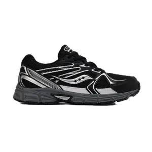 Saucony Ride Millenium Black Metallic Silver SYF25BB2 GS Fashion Shoes New