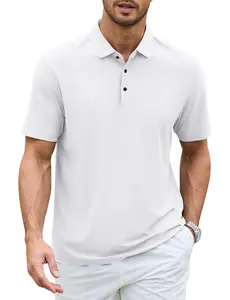 Men's Summer Polo Shirts Short Sleeve Classic Fit, Cooling Lightweight for Golf Business Casual Outdoor Wear Menswear Top