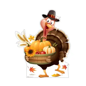 Advanced Graphics 3575 55 x 45 in. Festive Turkey Cardboard Cutout