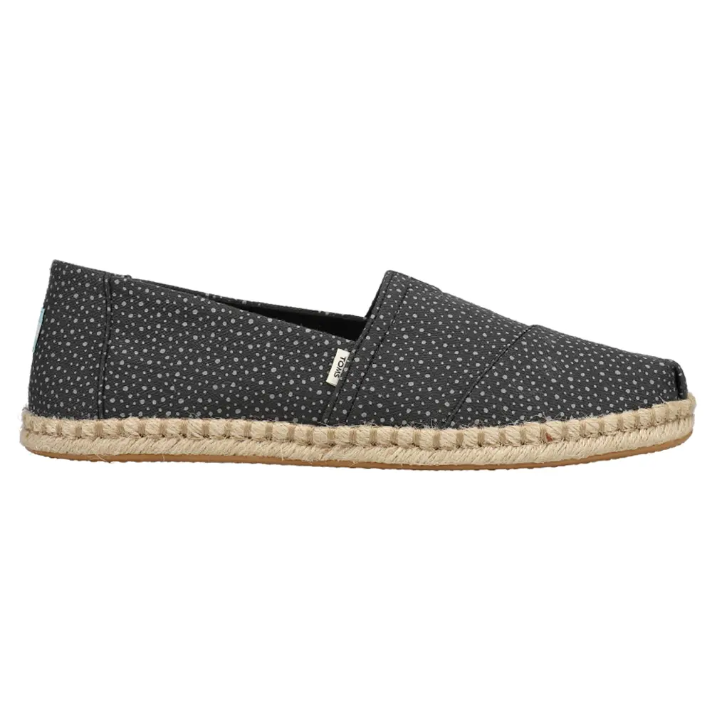 TOMS Womens Alpargata Rope Espadrille Slip On Flats Casual - Black TOMS Womens Alpargata Rope Espadrille Slip On Flats Casual - Black