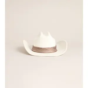 Western Kisses Scarf Trim Cowboy Hat