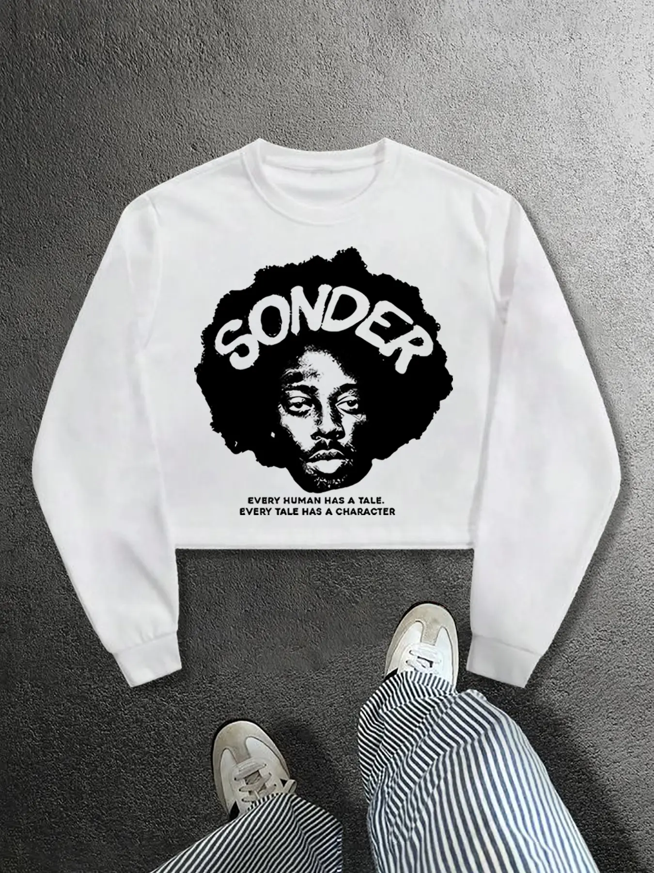 Men's Round Neck Fitted Knit Fabric Sweatshirt, Long Sleeve, Graphic Print, Casual Street Style, Fashionable Comfortable Daily Wear, Perfect for Spring & Fall Seasons, Streetwear, Casual Chic Knitwear, Knitwear, Menswear, Knit Tops