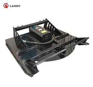 LANDY 72" Hydraulic Brush Cutter – Skid Steer Attachment, Forestry Mulcher Grade Brush Hog, Heavy Duty Mower for Land Clearing, Tree Sapling Mulching & Vegetation Management