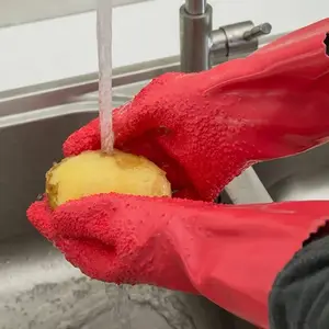 1Pair  Peeling Gloves Potato Cleaning Gloves Non-slip Vegetable Fruit Skin Fish Scales Non-slip Household Gloves Kitchen Tools