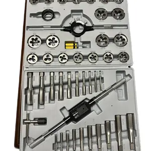 45 Pc Tap & Die Set Metric Mmm Metric Taps for Internal & External Threads, Essential Threading Tool with Adjustable Handles & Accessories