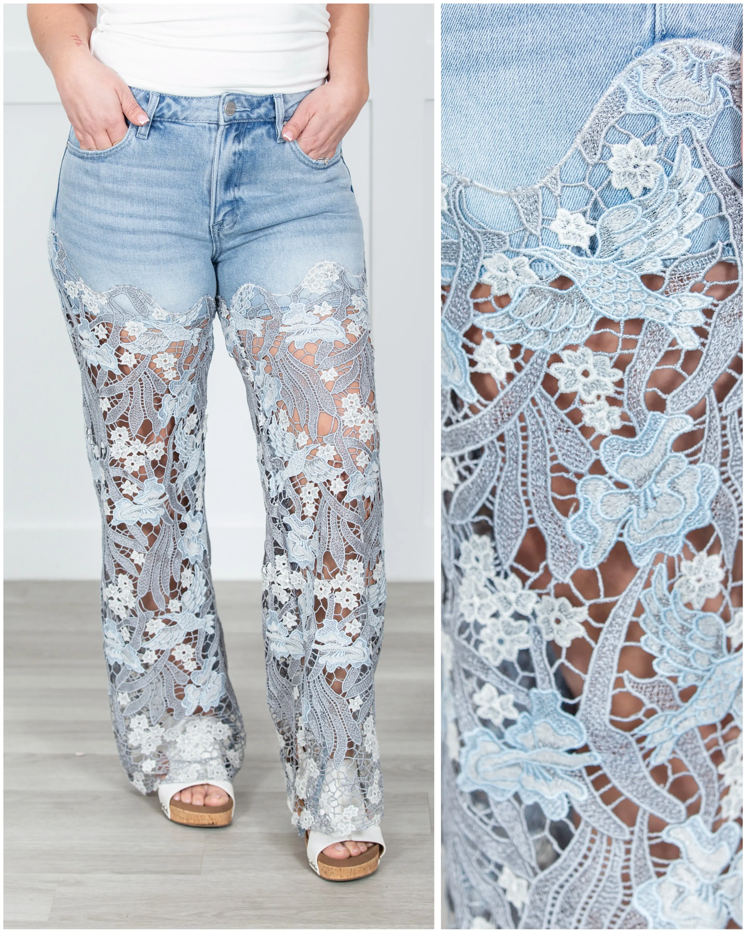 Lace Me Up Risen Jeans