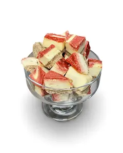 Tahoe Treats Freeze Dried Cheesecake Bites - Strawberry Swirl 3 oz Bag, Crispy but Airy Snack, Resealable Mylar Bag