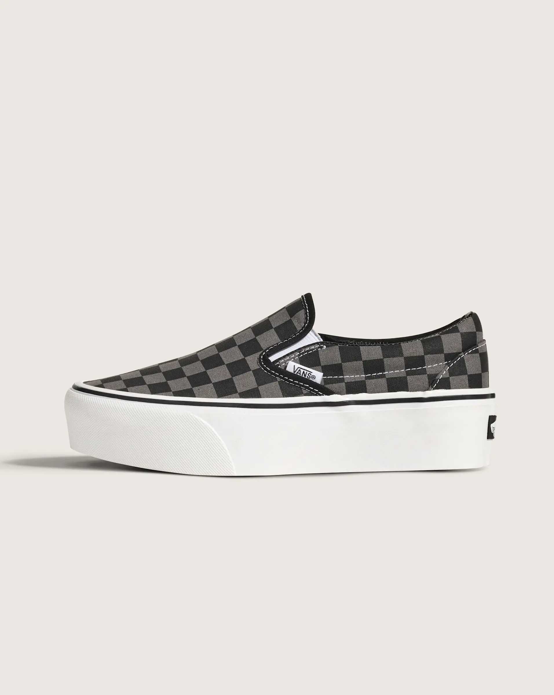 Vans Unisex Classic Slip-On Checkerboard Platform Low Top Shoe​