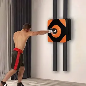 1 Set No Drilling Required Punching Wall Target, Martial Arts Training Boxing Equipment, Adult Punching Bag Wall Mat (Including Adult Boxing Gloves)