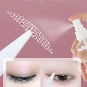 144/432/720/pcs Waterproof Eyelid Tape Set with Lifting Patches and Spray Bottle, Natural Makeup Effect, Strong Adhesive Long-Lasting