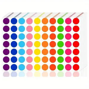 Round Dot Sticker (700/800pcs), Colorful Label Sticker, Round Price Sticker, Office Stationery & Supplies, Circle Sticker Label
