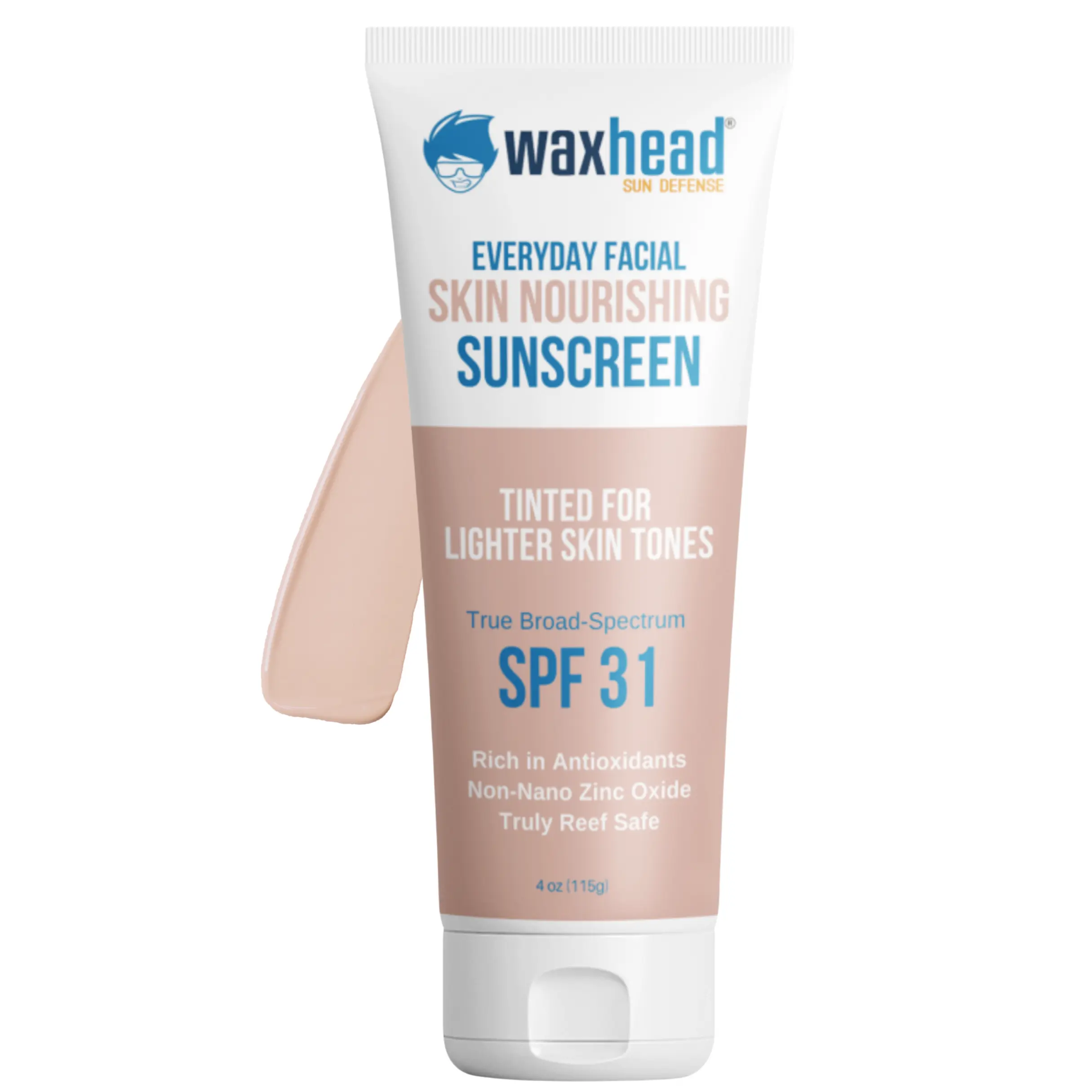 Mineral Tinted Physical Facial Sunscreen Lotion (SPF 31) - Unisex, Sensitive & Acne-Prone Skin, UV-Reflect Antioxidant, Vegan, Broad-Spectrum, Hydrating, Color Correcting Smooth Shea Moisturizer, Lightweight  Makeup Base