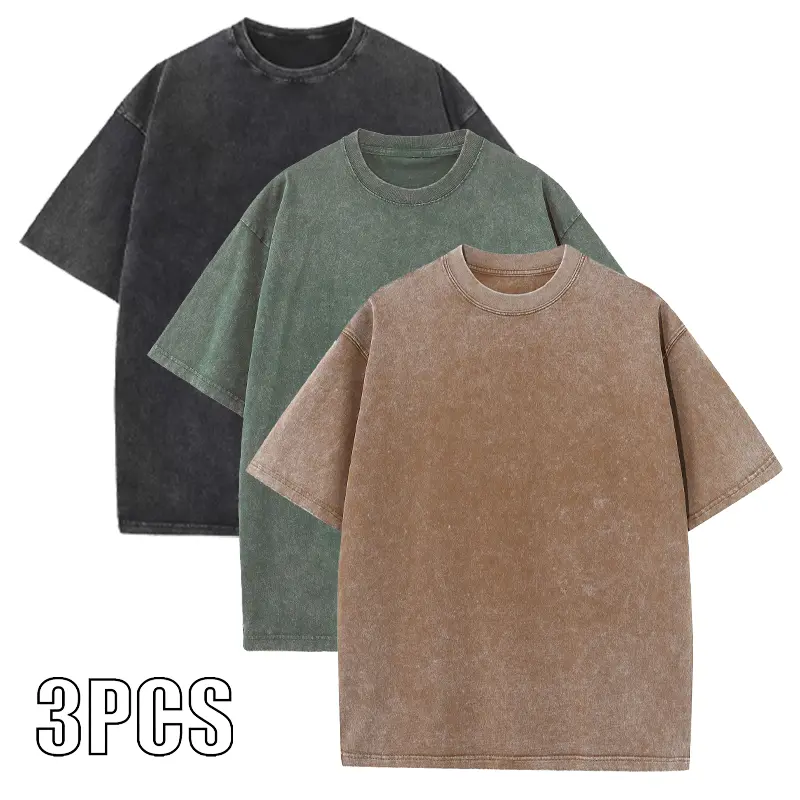 3-piece set of men’s sportswear gym tops—quick-drying, moisture-wicking short sleeves; sports shirts offering optimal performance, perfect for workouts and outdoor activities T-Shirt Menswear Quick-Dry Crew Tees