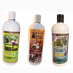 Bergamota Shampoo 32oz Reforzado Con Keratina Aciete de Romero y Colageno Detiene La caida del pelo y fomenta el Crecimento/Bergamot Shampoo 32oz Reinforced with Keratin, Rosemary Oil and Collagen/Romero Con Celulas Madre y Ajo Negro