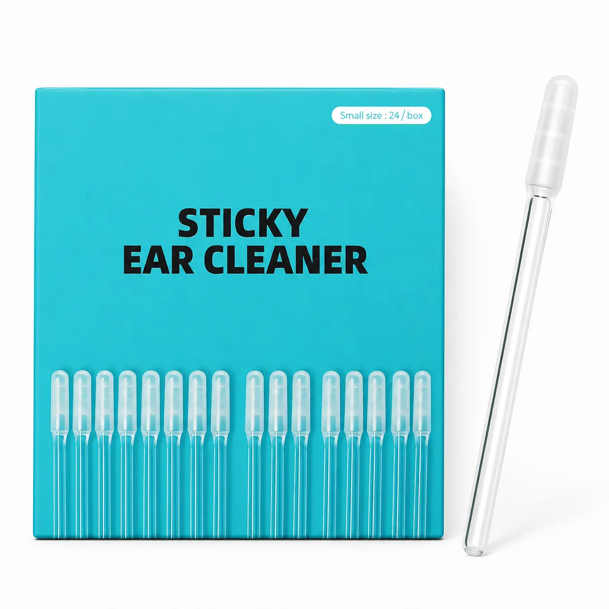 Reusable Sticky Ear Cleaning Stick, Soft Adhesive Tip for Dry Earwax, Portable Ear Cleaner & Ear Hygiene Tool