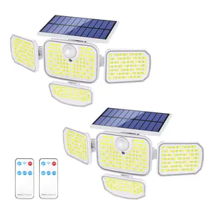 Solar Powered Outdoor Motion Sensor Lights - White