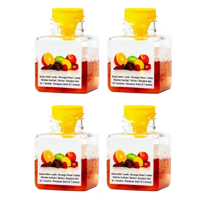 4-Pack Fruit Fly Traps for Kitchen & Home | Effective Fruit Fly Catcher & Deterrent | Long-lasting Protection | Child & Pet Friendly