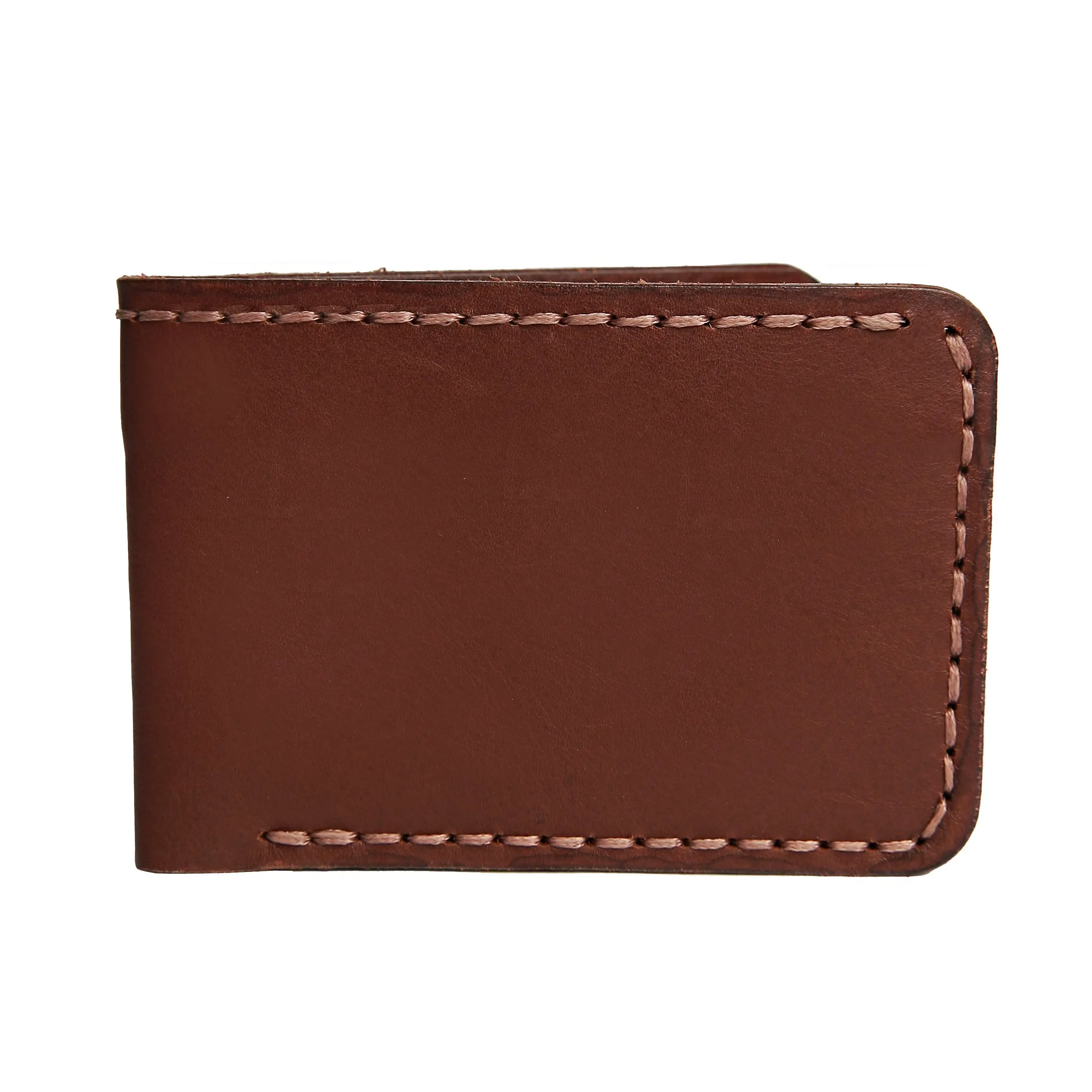 EdenMars Men's Lightweight Handmade Leather Wallet - Dollar-Size Bifold Design with Card and Cash Storage