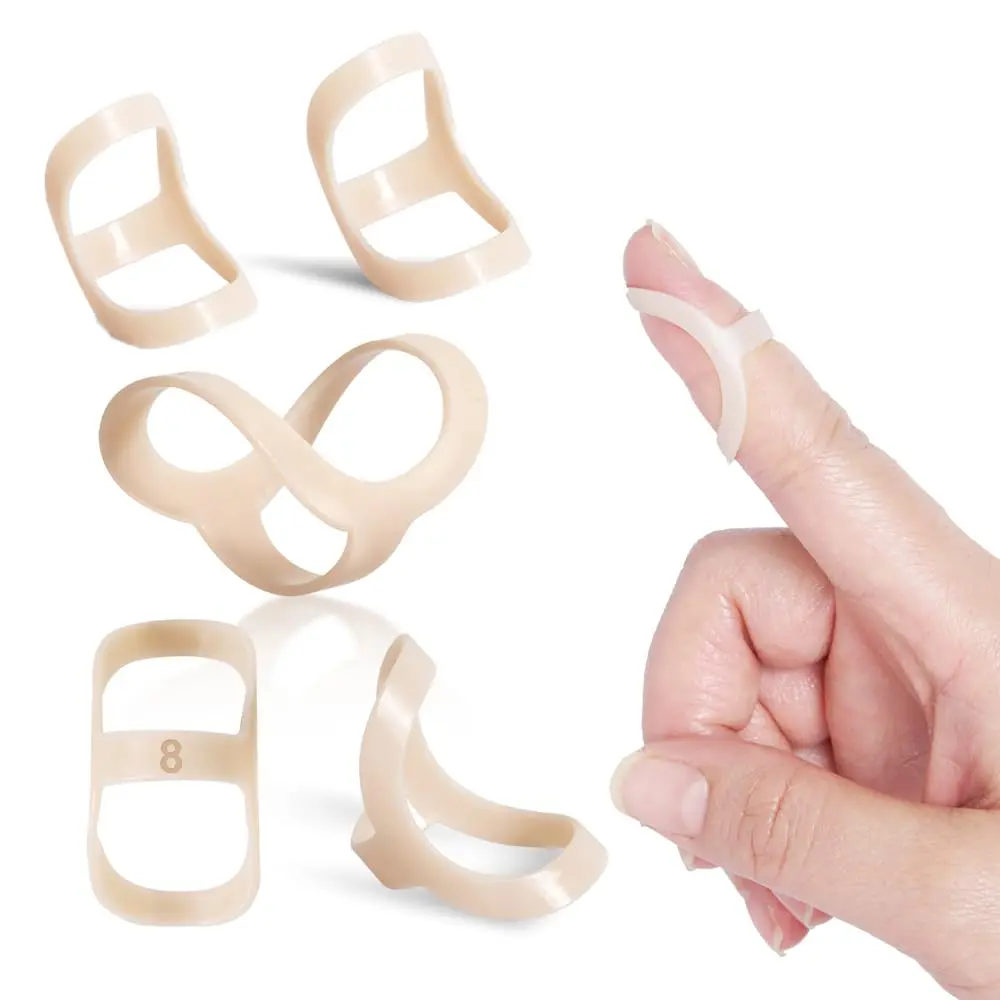Oval Finger Splint 5 pcs, Finger Splints for Arthritis, Mallet Finger, Trigger Finger Splint, hypermobility(EDS) finger For Thumb/Middle,/Index/Pinky or Ring Finger