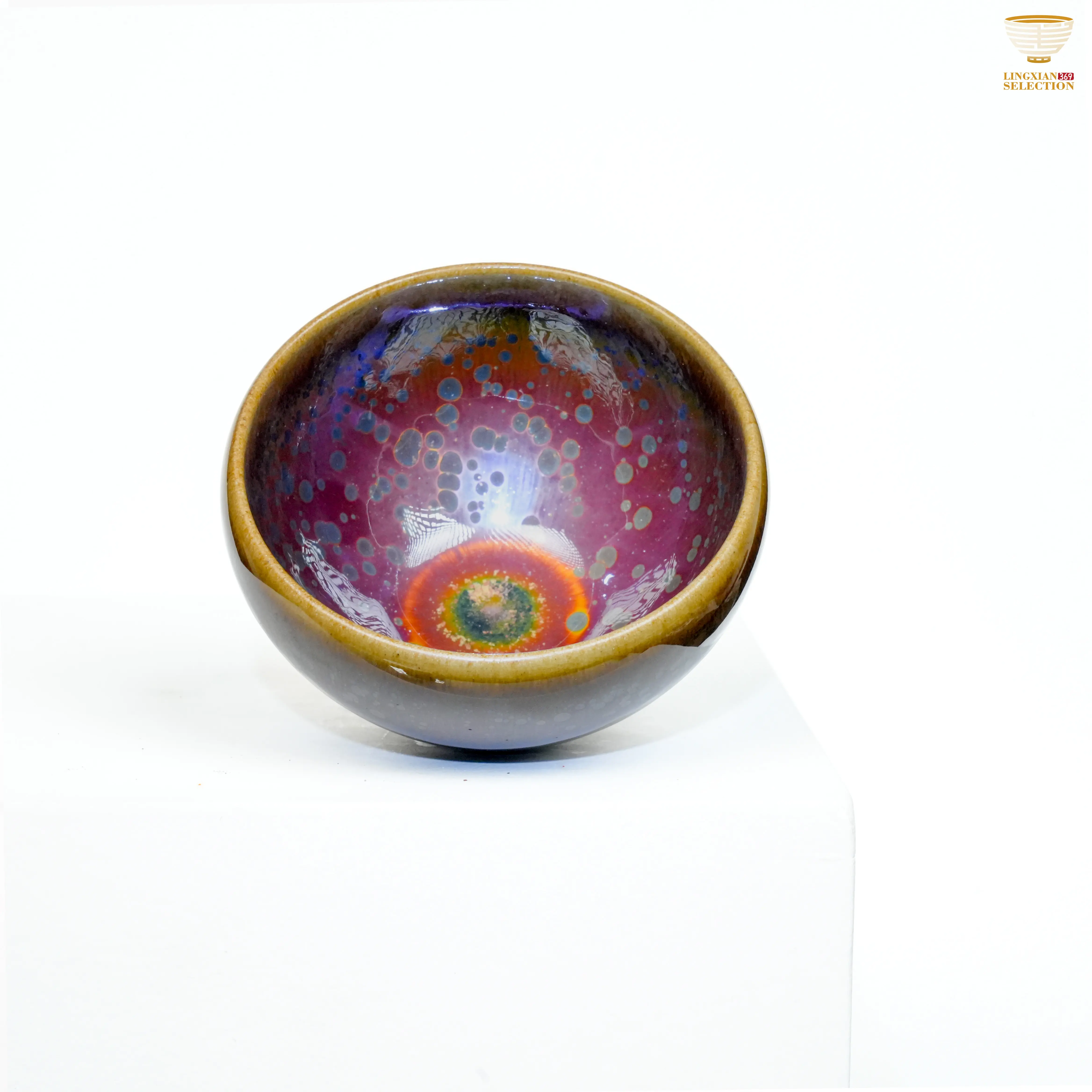Jianzhan Tea Cup, Auction Night Yang Min & Sun Jianxing Co-branded "Red Glory" Collectible Cultural Item, Interactive Special Event Product with 1-of-a-Kind Feature, Event-Specific Piece, One-Of-A-Kind Feature