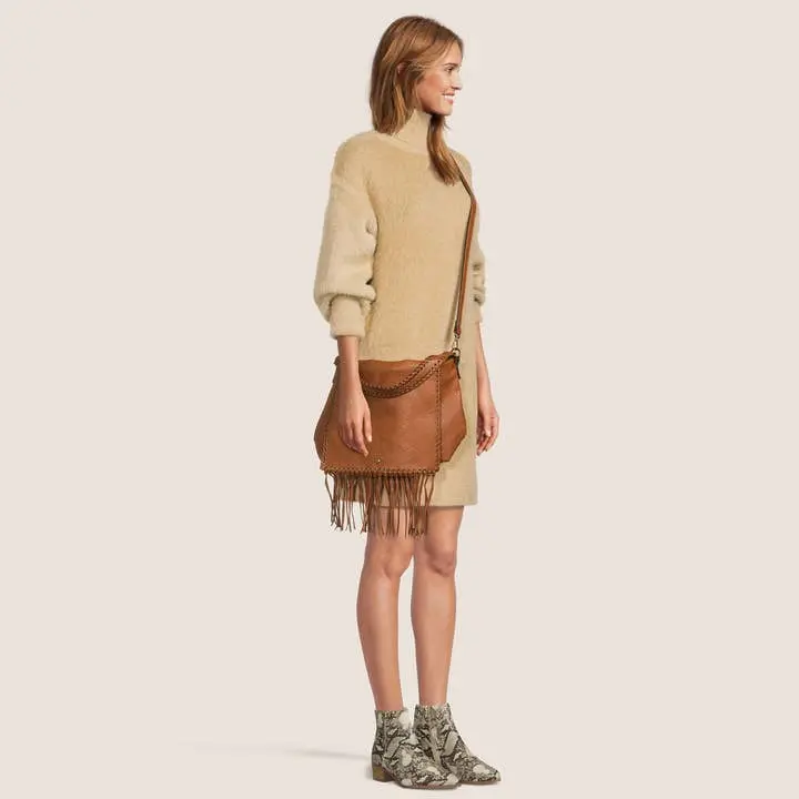 Ampere Creations Lacey Fringe Messenger - Minimalist Fringe Design